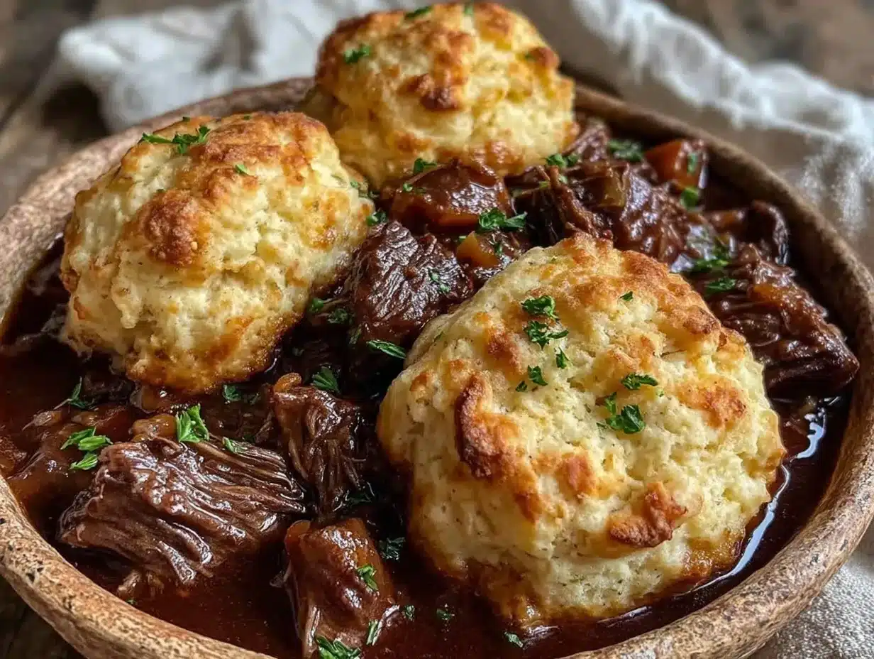 guinness beef stew with cheddar dumplings preparation steps