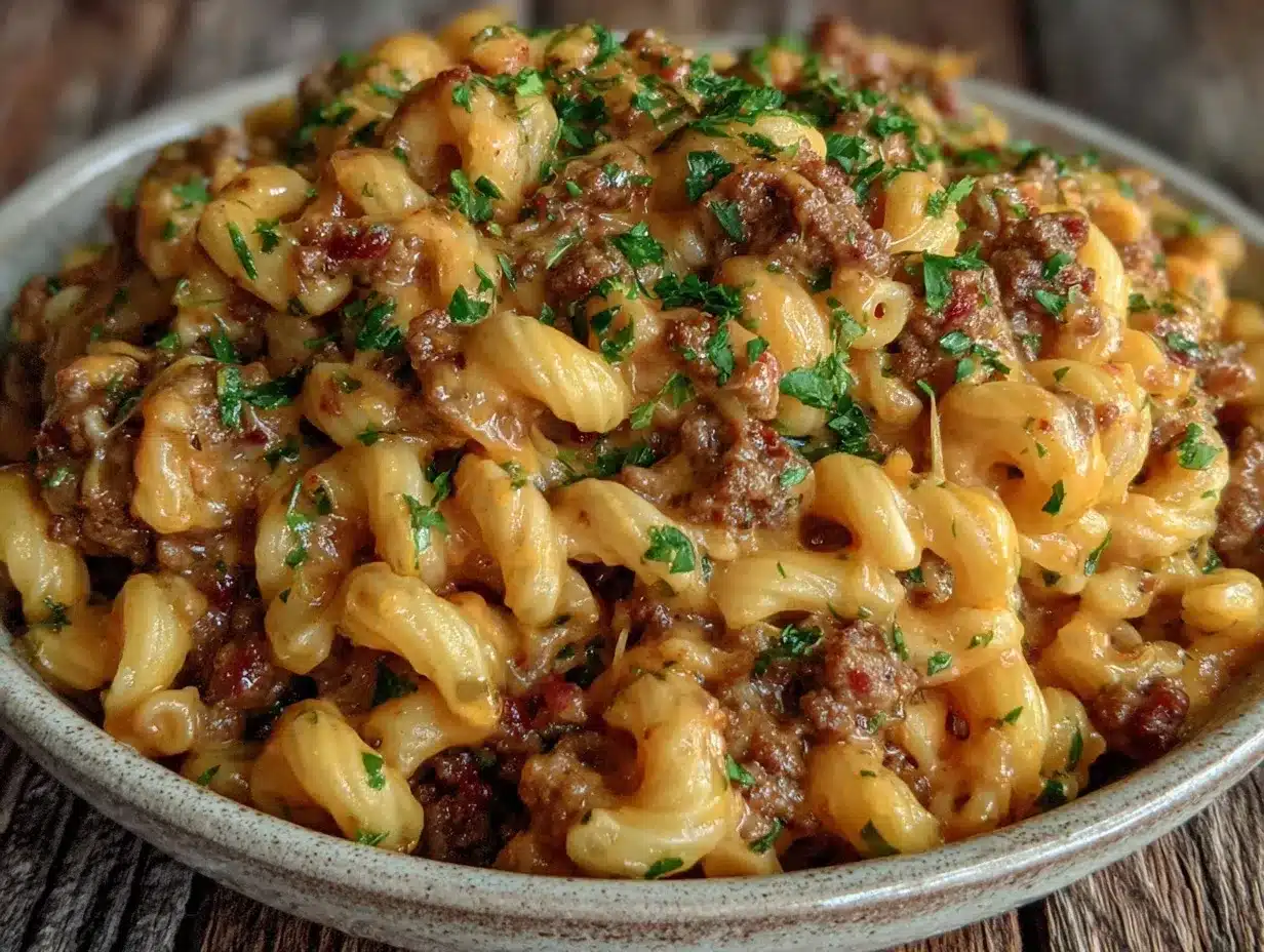 hamburger helper cheeseburger macaroni preparation steps