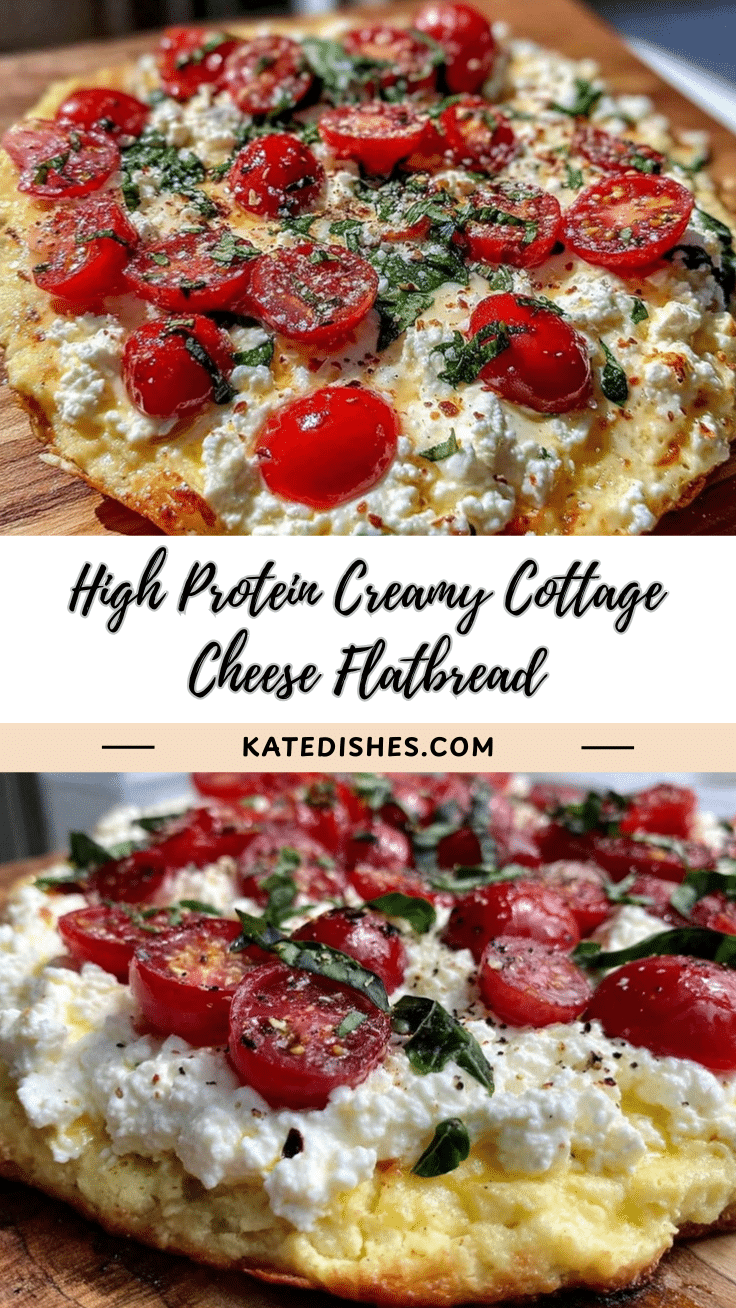 healthy high protein cottage cheese flatbread pizza recipe
