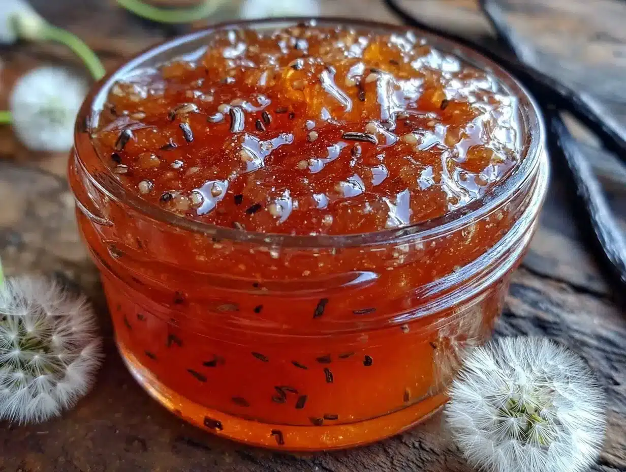 homemade dandelion honey jelly preparation steps