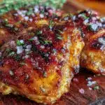 honey garlic grilled chicken thighs - featured image