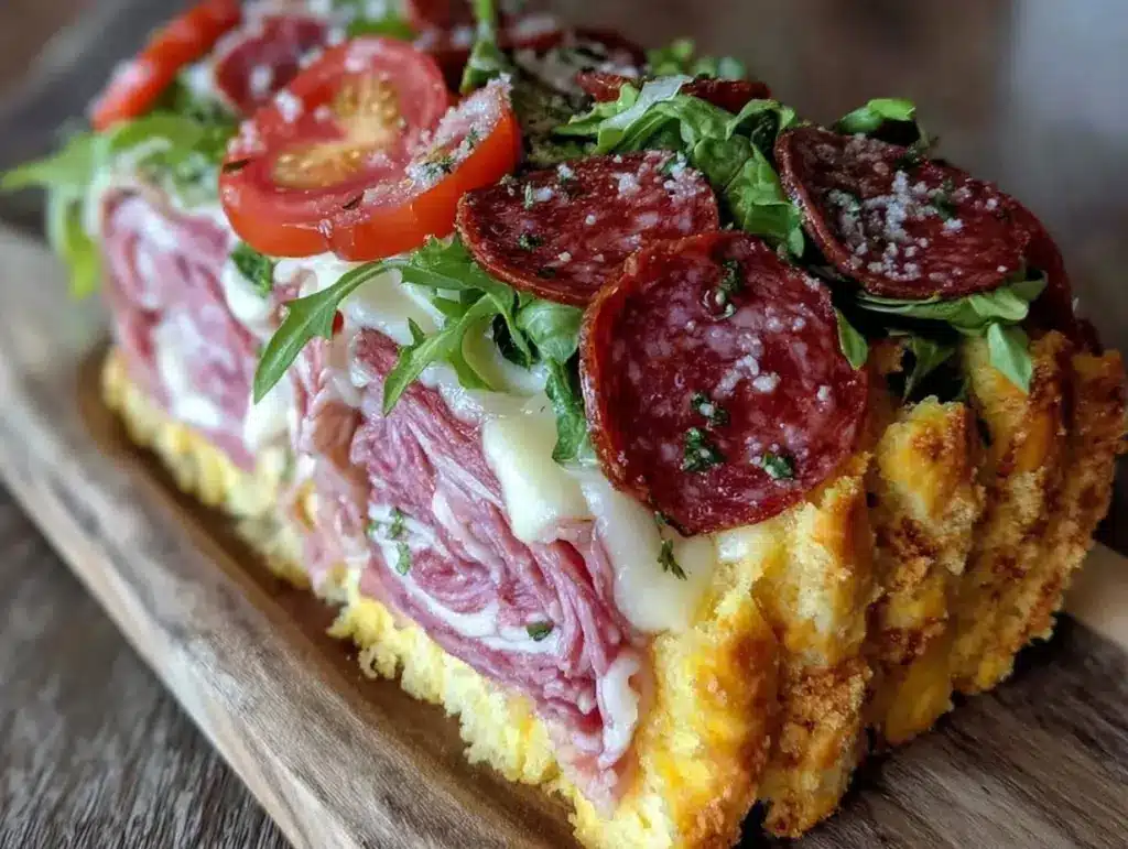 italian picnic sandwich loaf - featured image