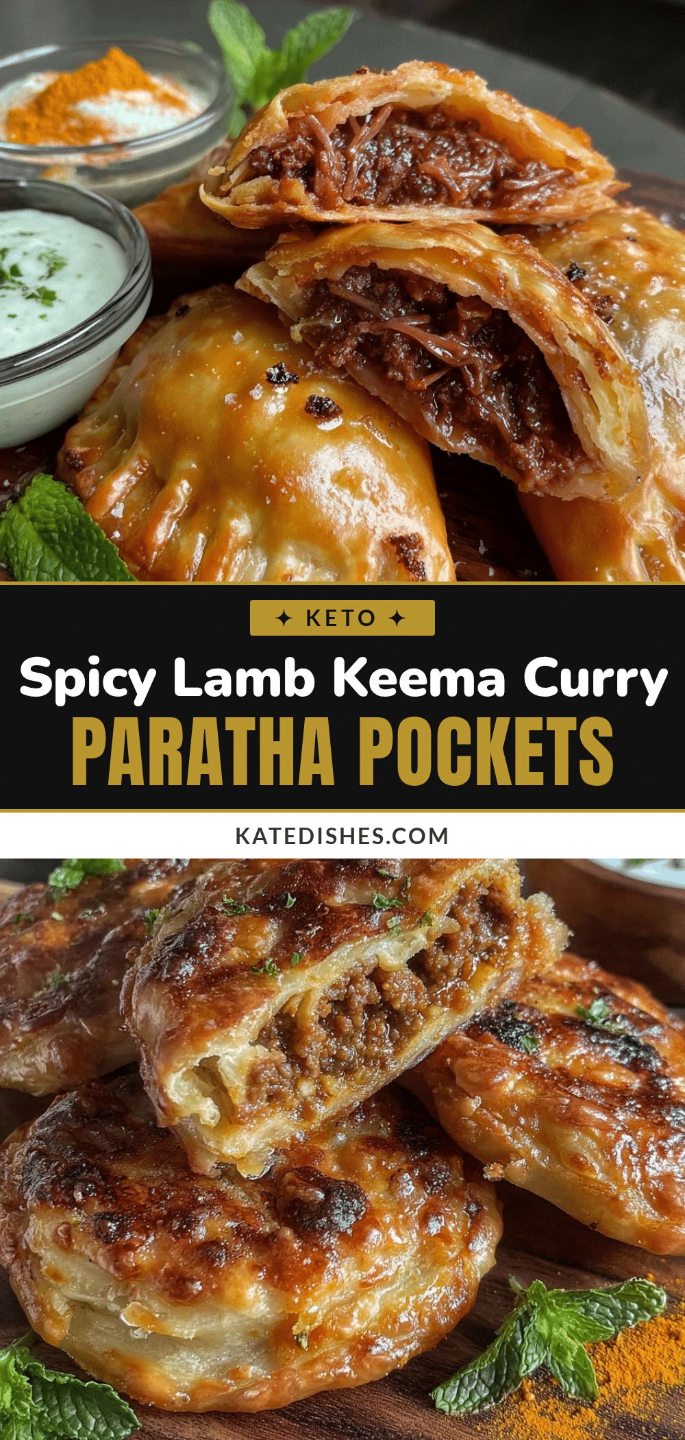 lamb keema curry stuffed paratha pockets recipe
