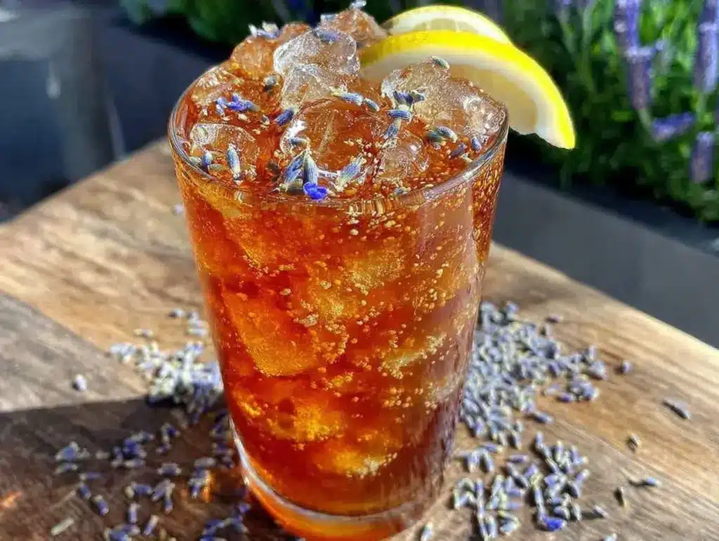 lavender honey iced tea - featured image