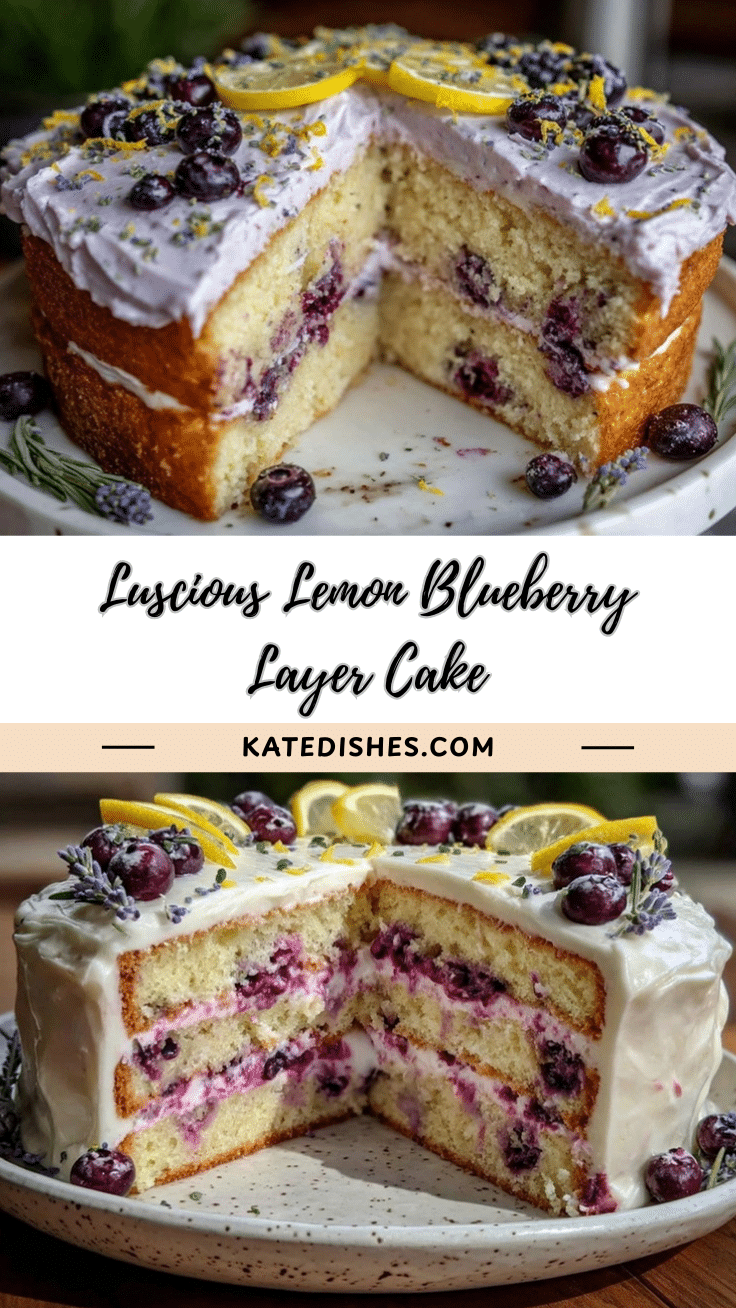 lemon blueberry layer cake recipe