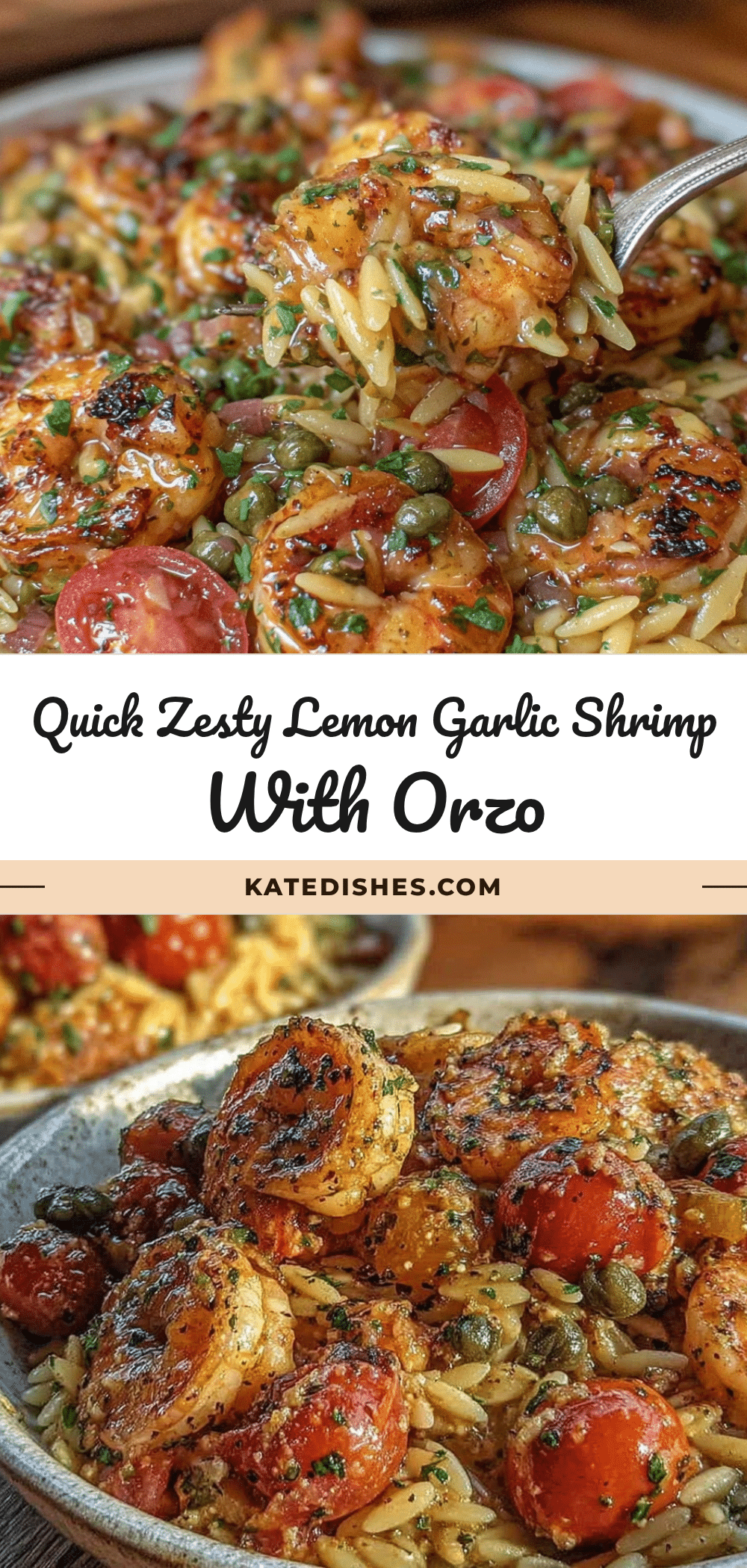 lemon garlic shrimp with orzo recipe