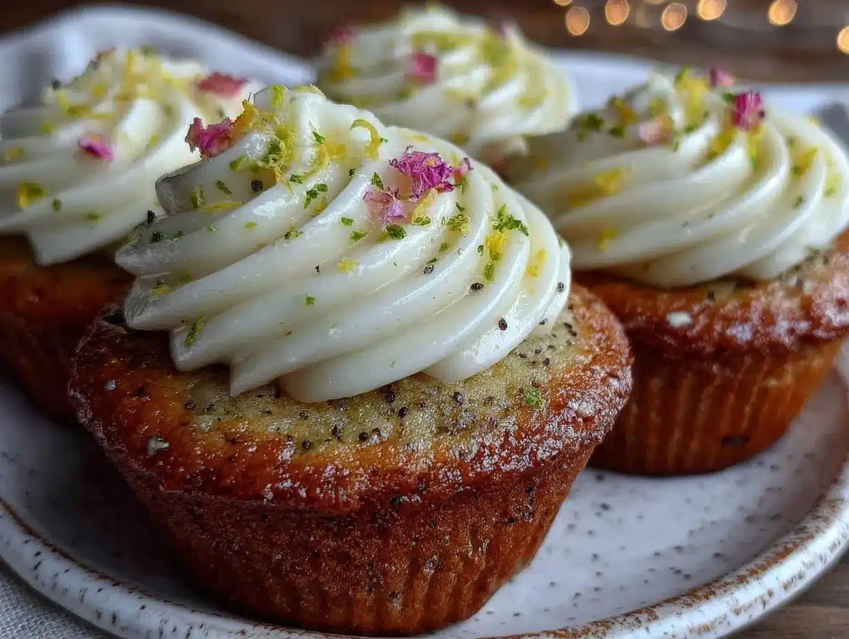 lemon poppy seed cupcakes preparation steps