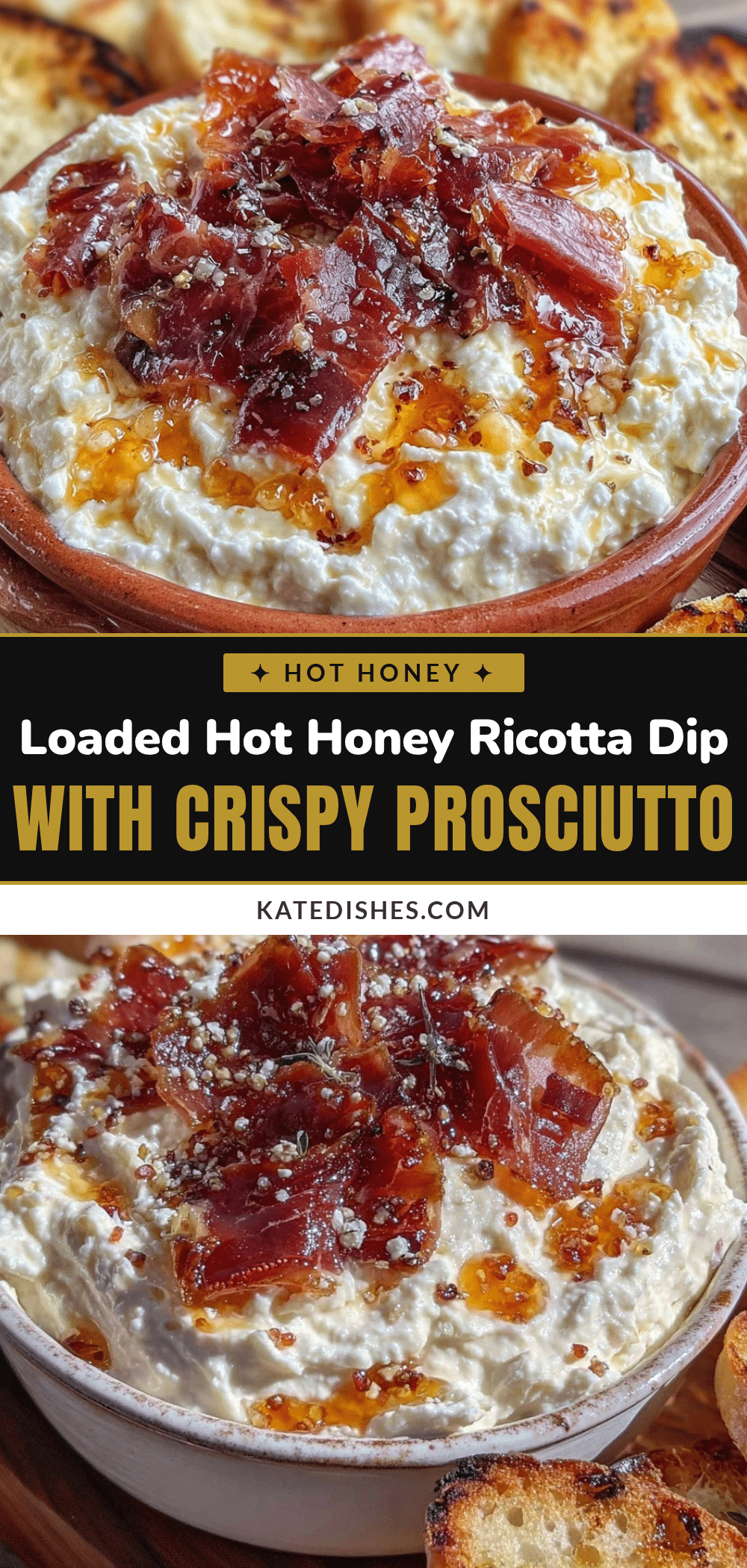 loaded hot honey ricotta dip recipe