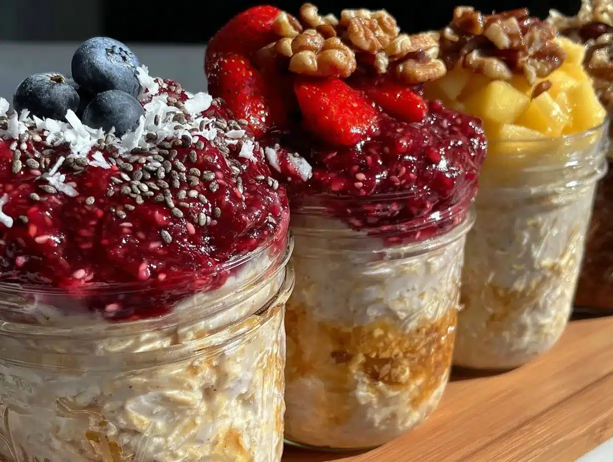 mason jar overnight oats preparation steps