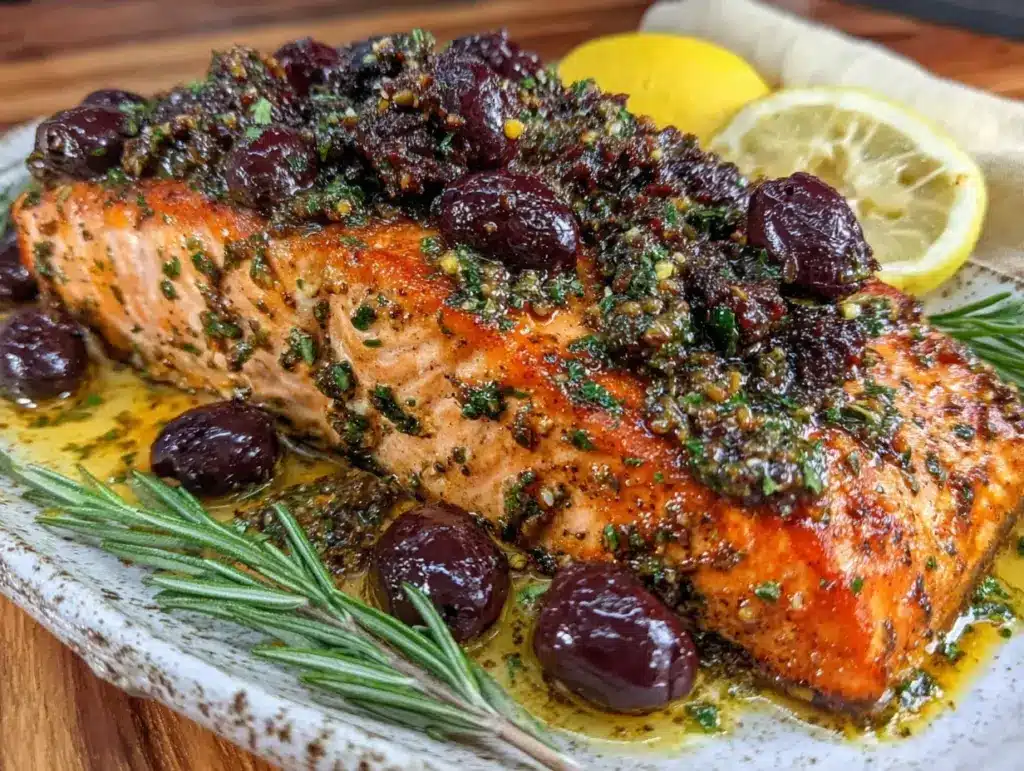 Mediterranean salmon recipe - featured image