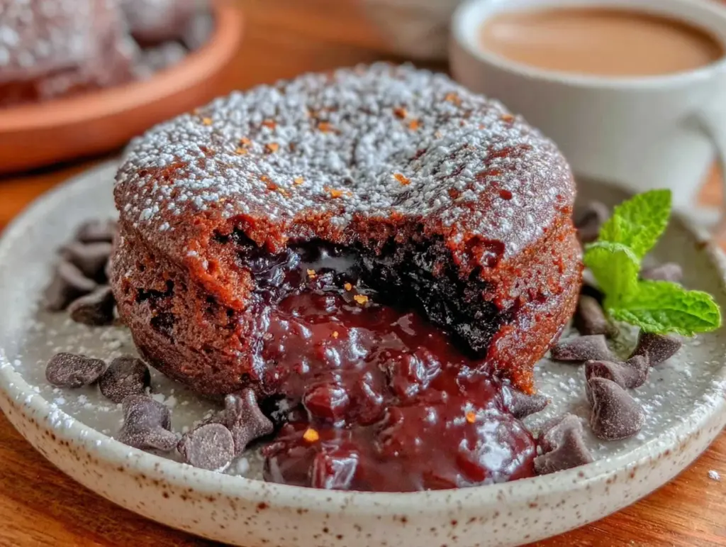 mexican hot chocolate lava cake - featured image