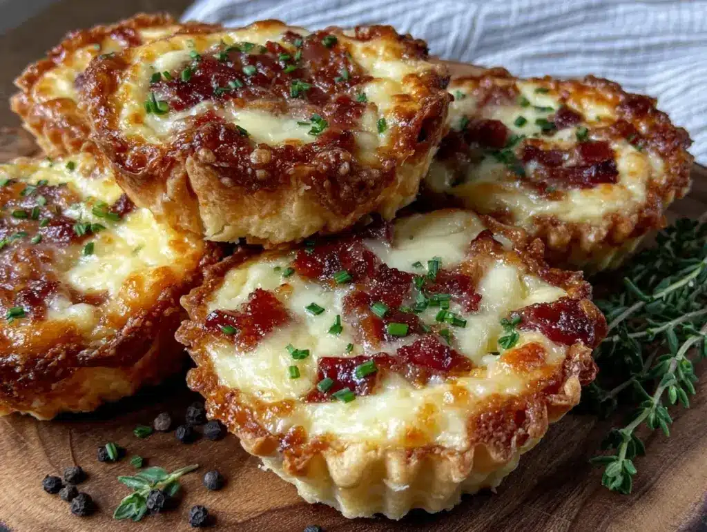 mini quiche Lorraine bites - featured image
