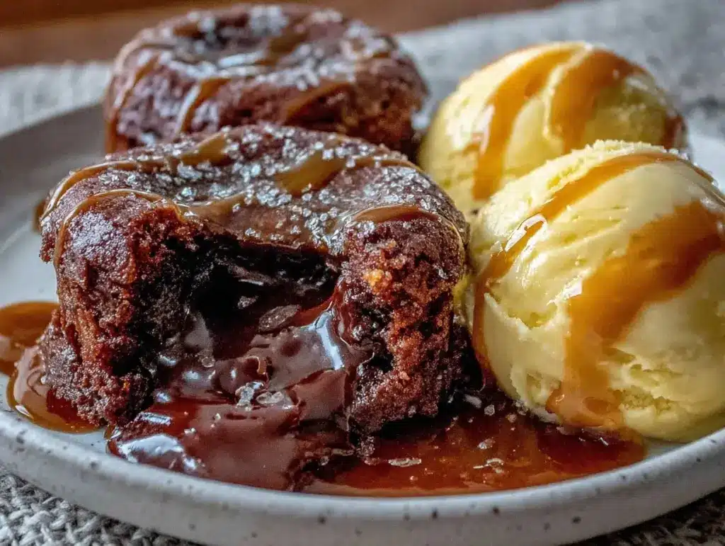 molten dark chocolate lava cake for two - featured image