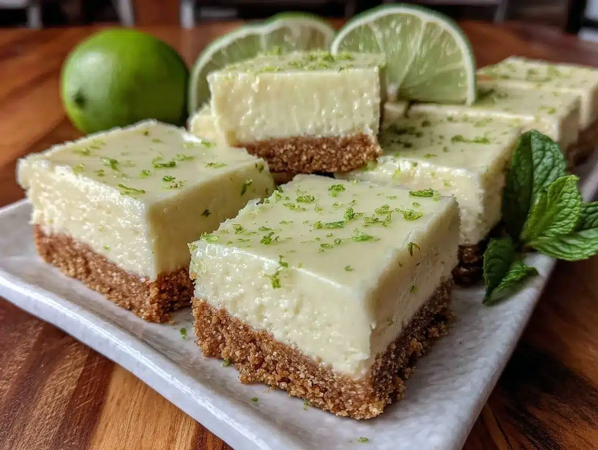 no-bake key lime pie bars preparation steps
