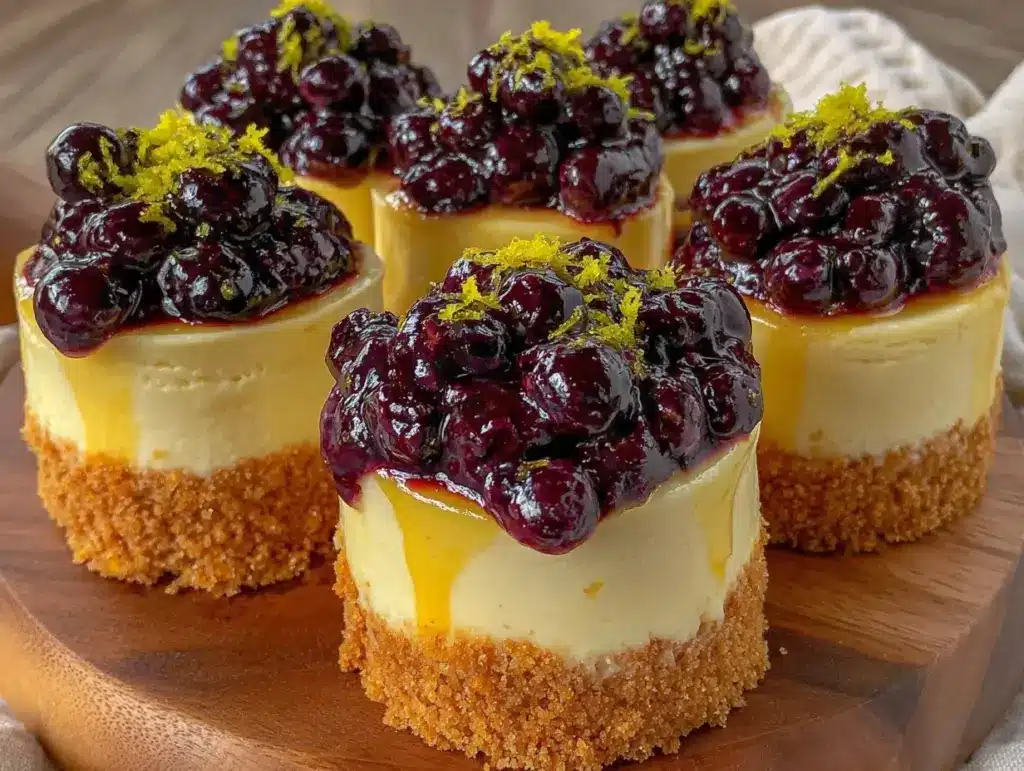 no-bake lemon cheesecake jars - featured image