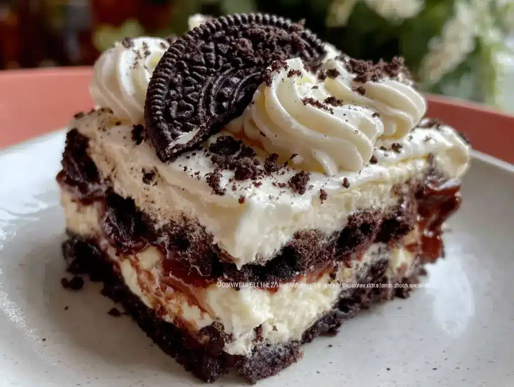 no-bake Oreo icebox cake - featured image