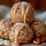 no-bake peanut butter oat energy balls - featured image