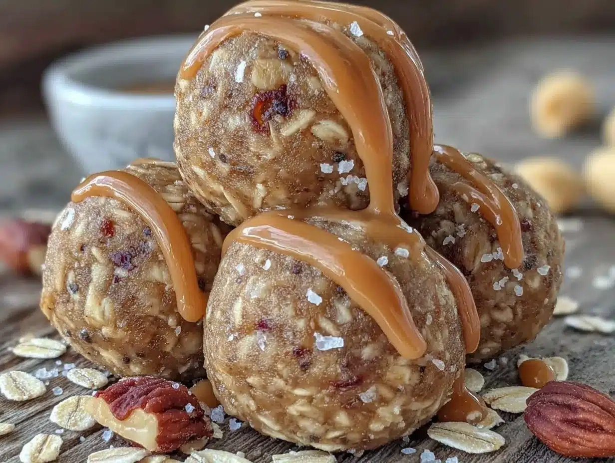 no-bake peanut butter oat energy balls preparation steps