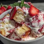 no-churn strawberry shortcake ice cream - featured image