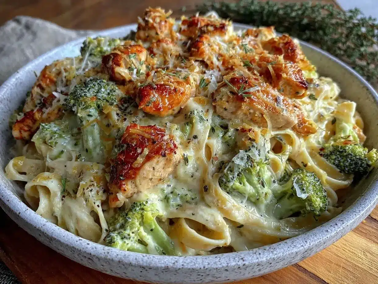 one-pot chicken alfredo preparation steps