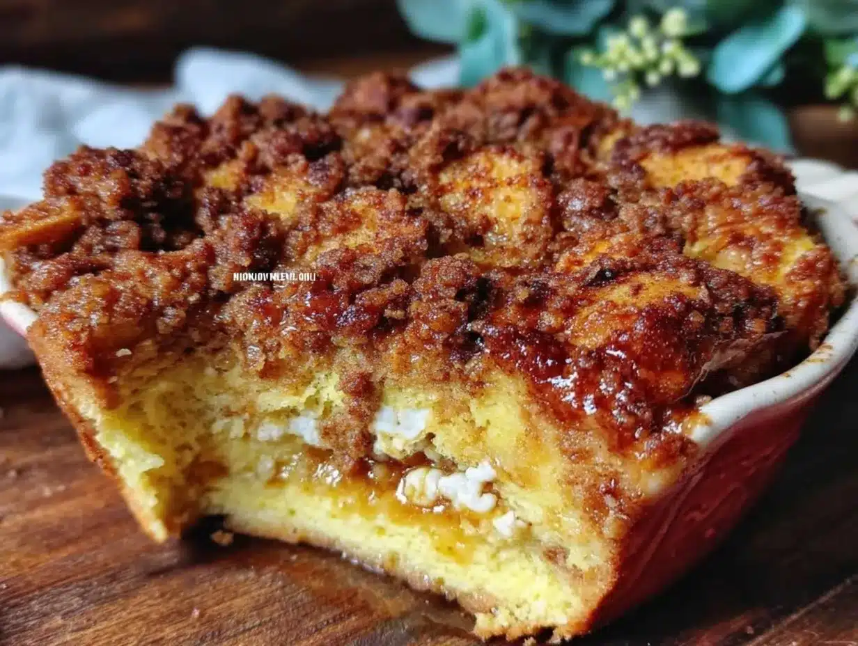 overnight french toast casserole preparation steps