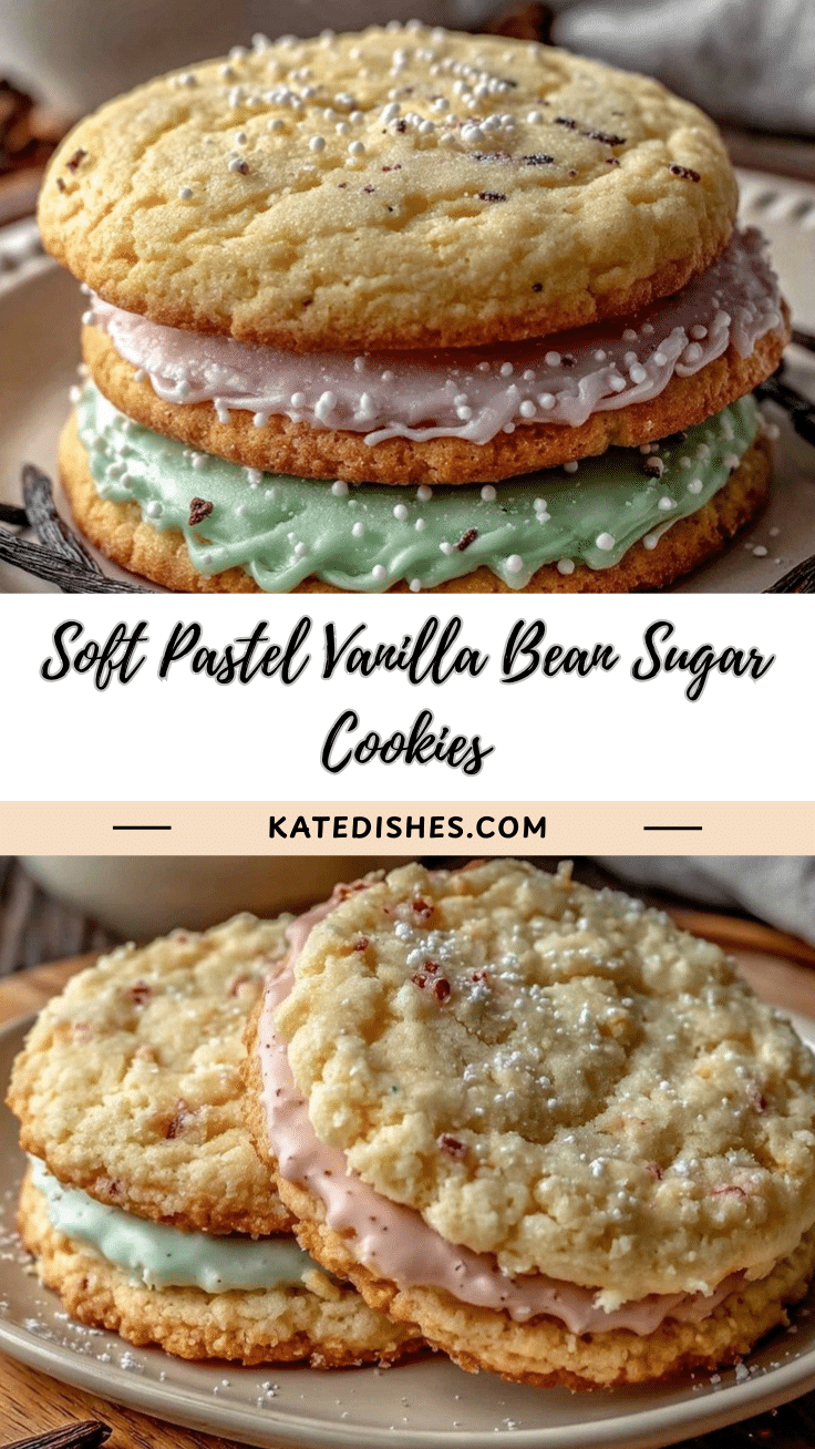 pastel vanilla bean sugar cookies recipe