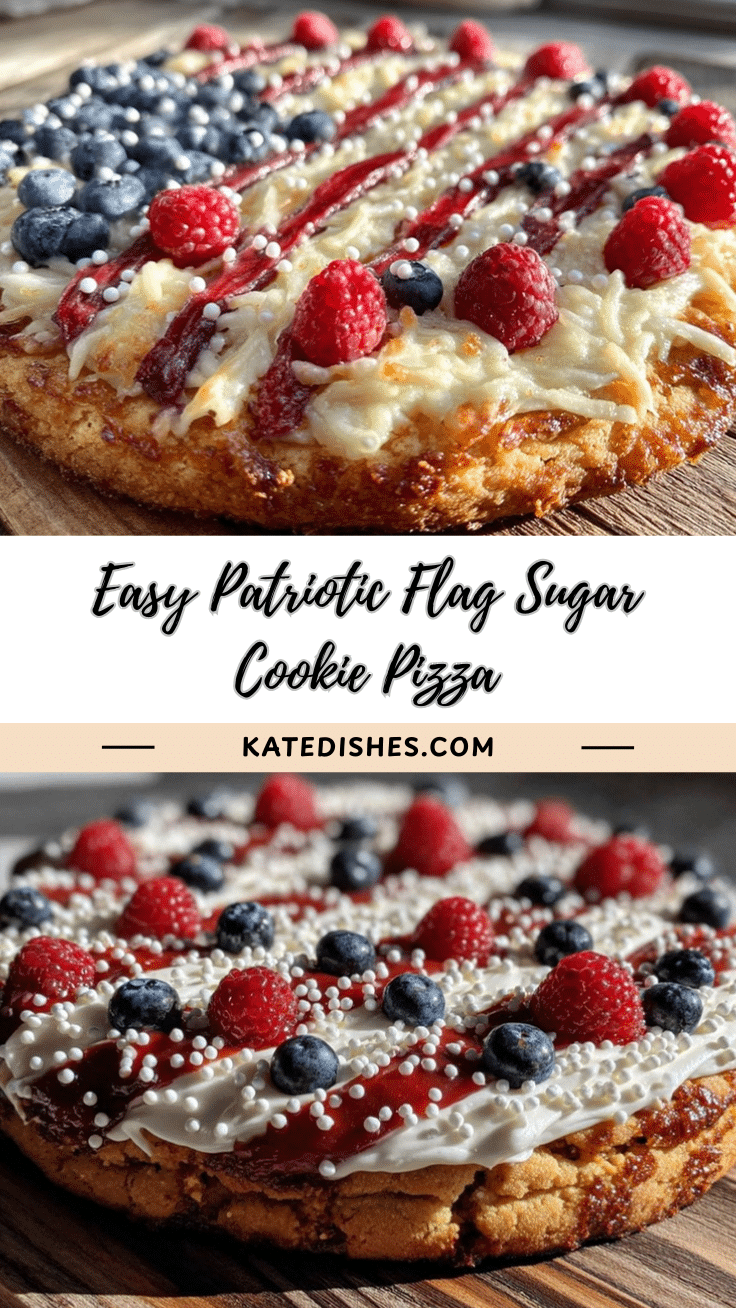patriotic flag sugar cookie pizza recipe