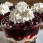 patriotic layered blueberry lemon jello cups - featured image