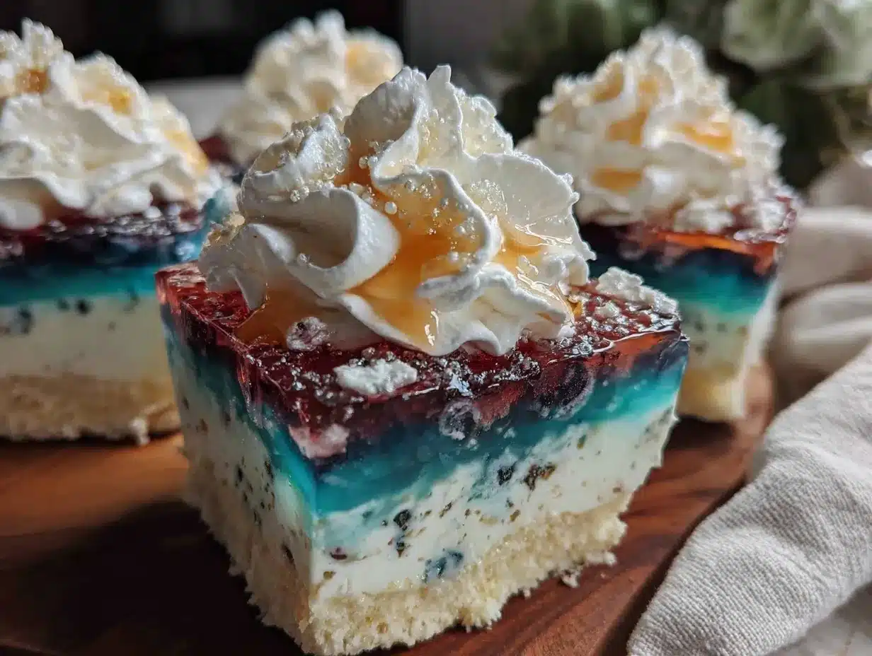 patriotic layered blueberry lemon jello cups preparation steps