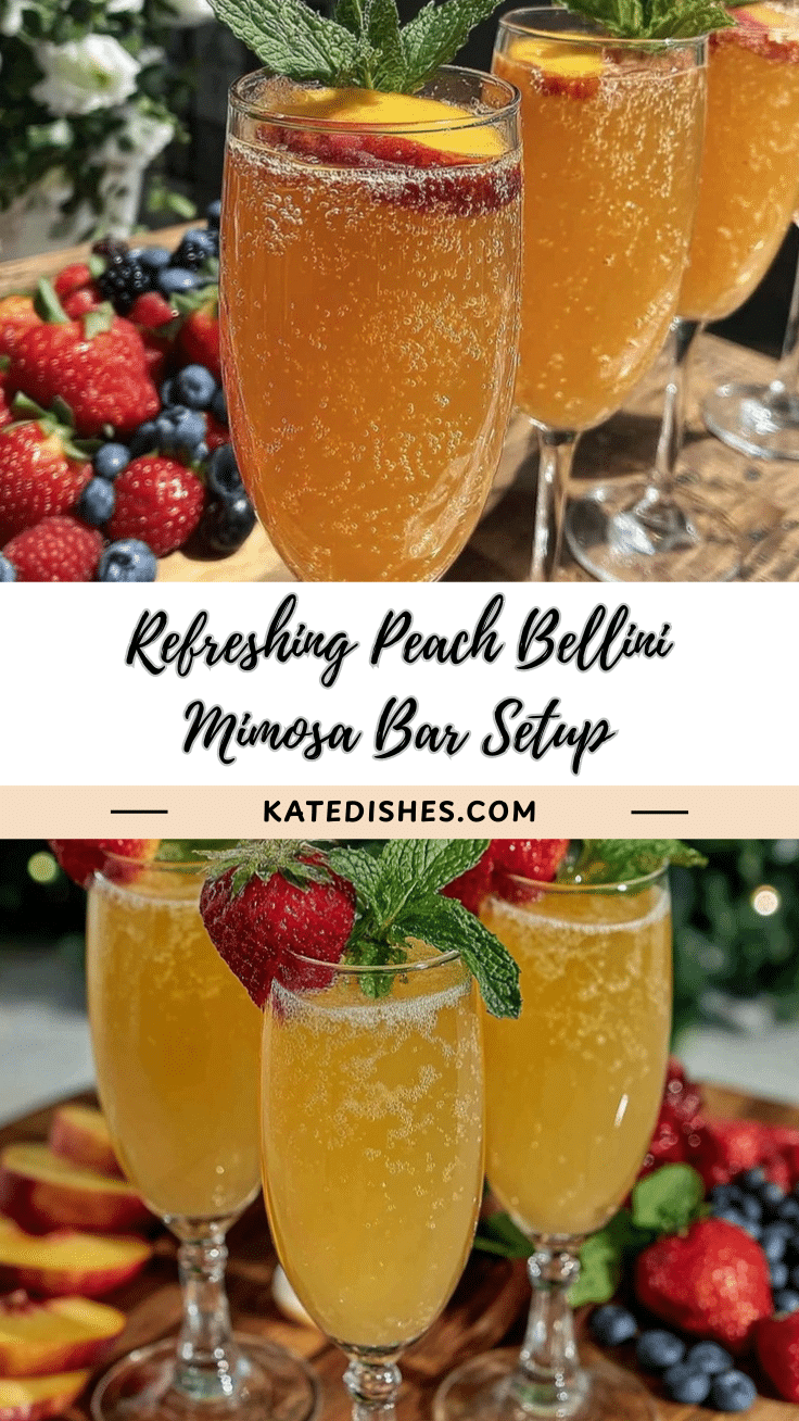 Peach Bellini Mimosa Bar recipe