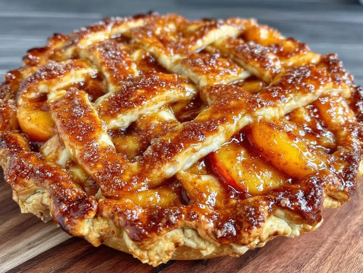 peach bourbon pie preparation steps