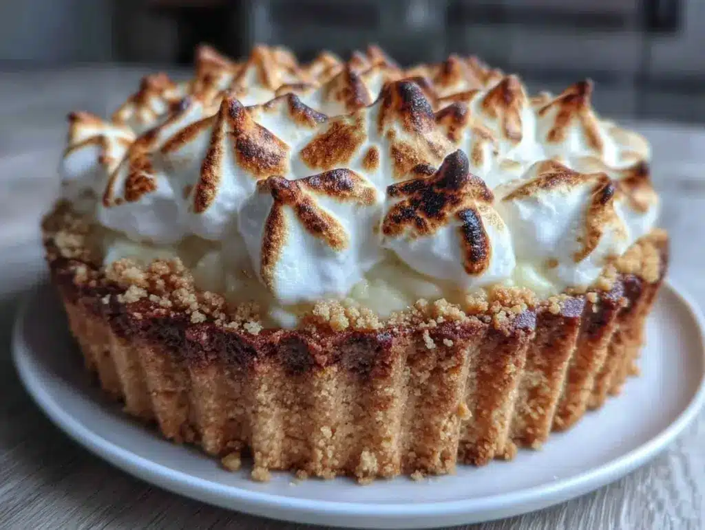 perfect rhubarb curd tart - featured image