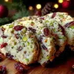 pistachio and cranberry icebox cookies - featured image