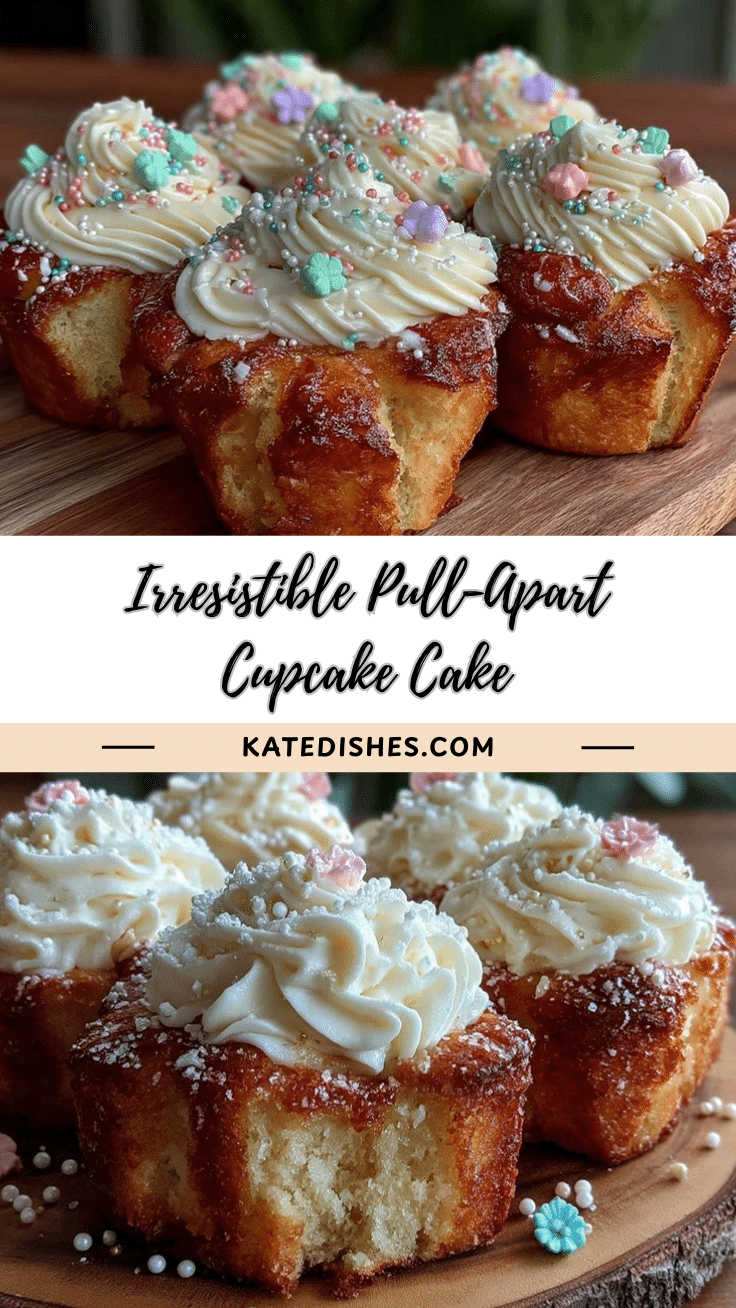 pull-apart cupcake cake recipe
