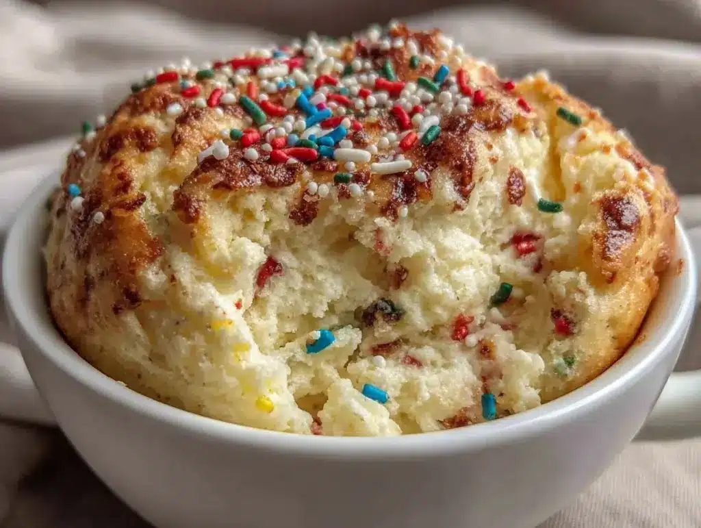 quick funfetti mug cake recipe - featured image