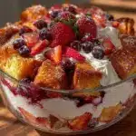 red white and blue trifle - featured image