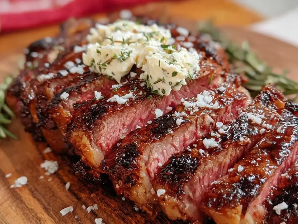 reverse seared tomahawk steak - featured image