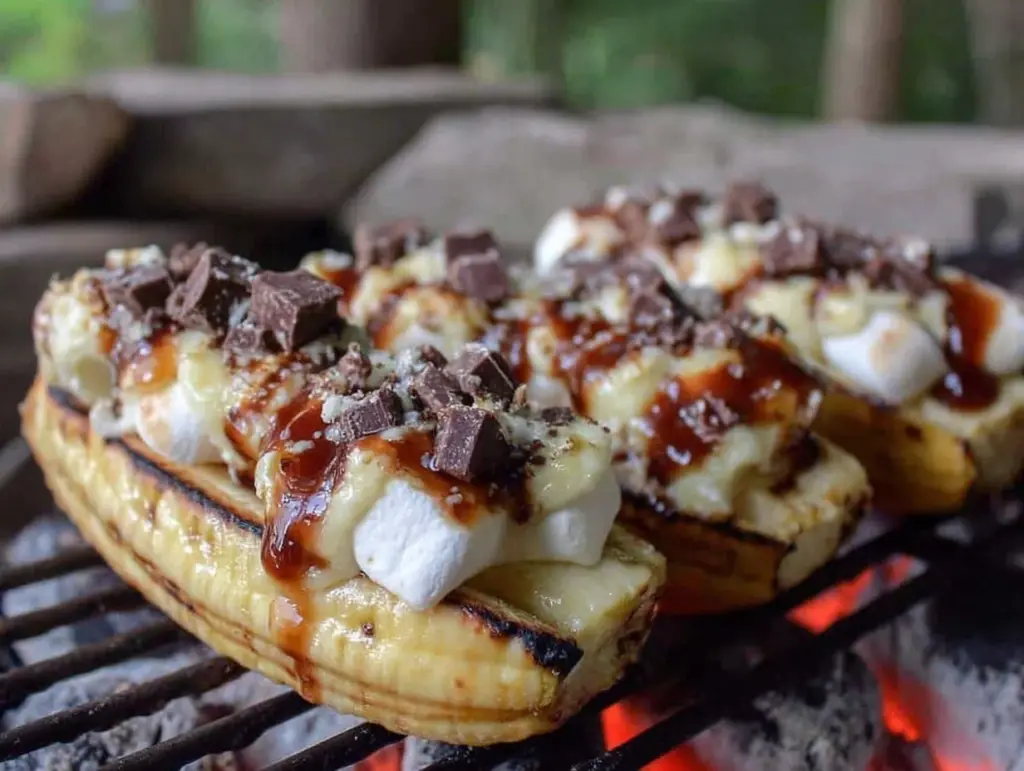 s’mores stuffed banana boats - featured image