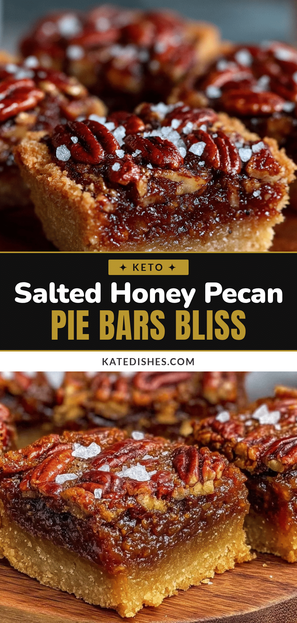 salted honey pecan pie bars recipe