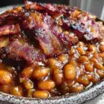 savory baked beans - featured image