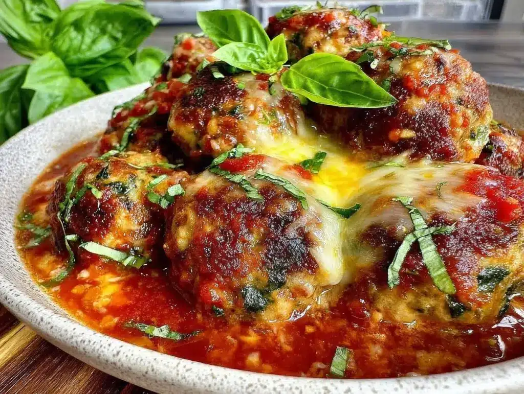 savory cheesy sneaky veggie turkey meatballs - featured image