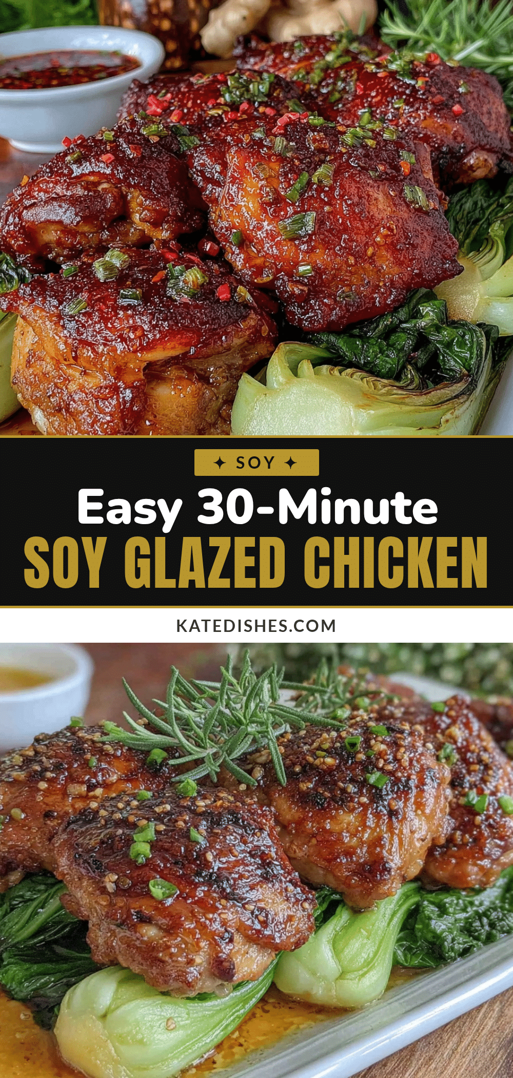 sheet pan soy glazed chicken and bok choy recipe