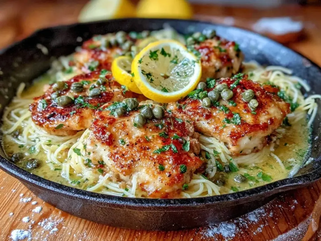 skillet chicken piccata - featured image