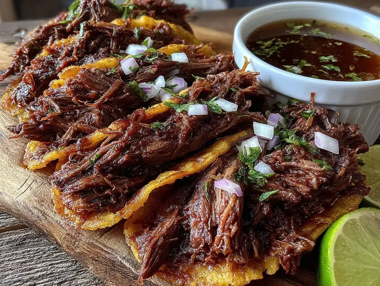 slow cooker birria tacos preparation steps