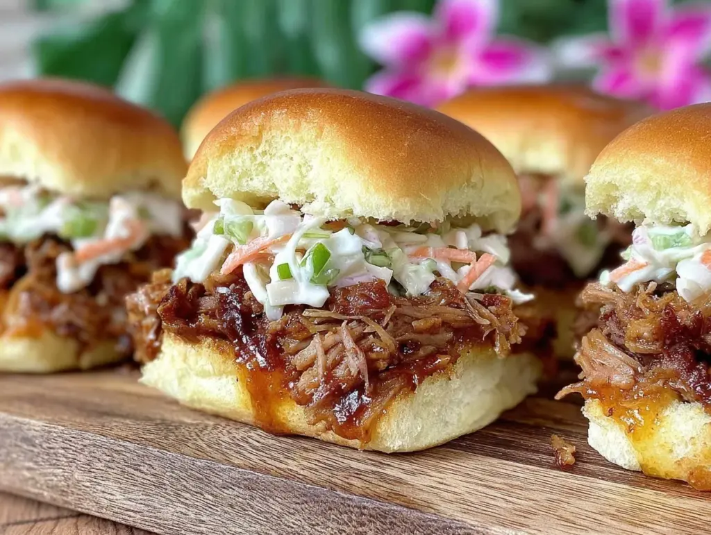 slow cooker kalua pork sliders - featured image