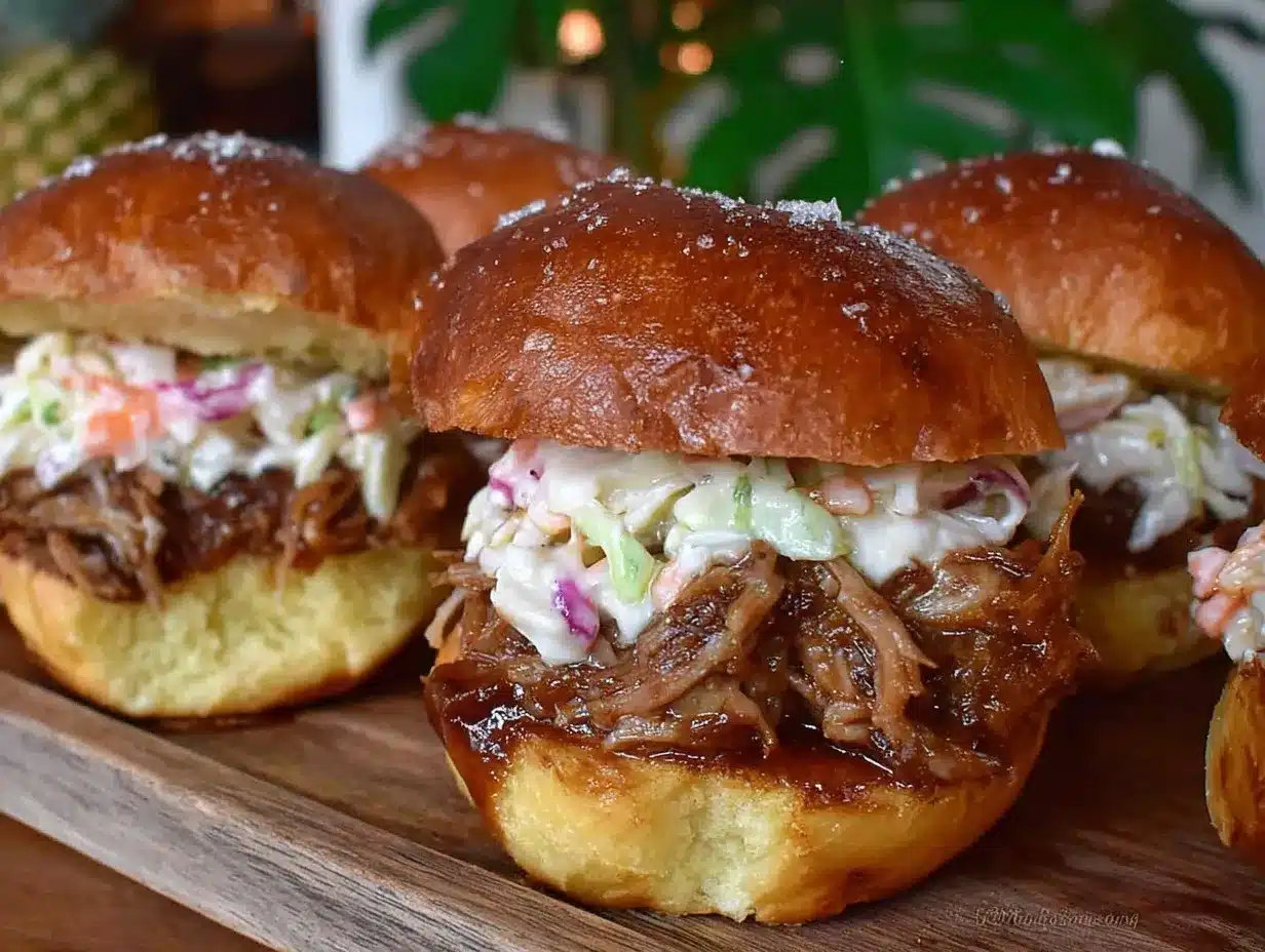 slow cooker kalua pork sliders preparation steps