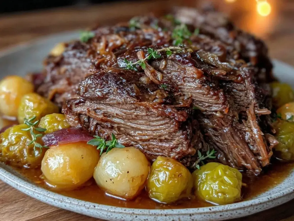 slow cooker mississippi pot roast - featured image