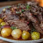 slow cooker mississippi pot roast - featured image