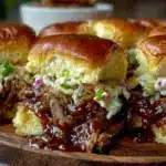 slow cooker pulled pork sliders - featured image