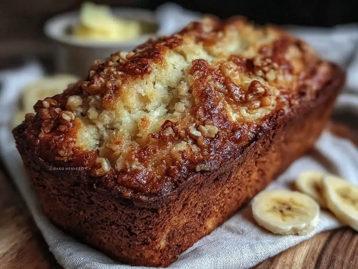 small-batch banana bread loaf for one preparation steps